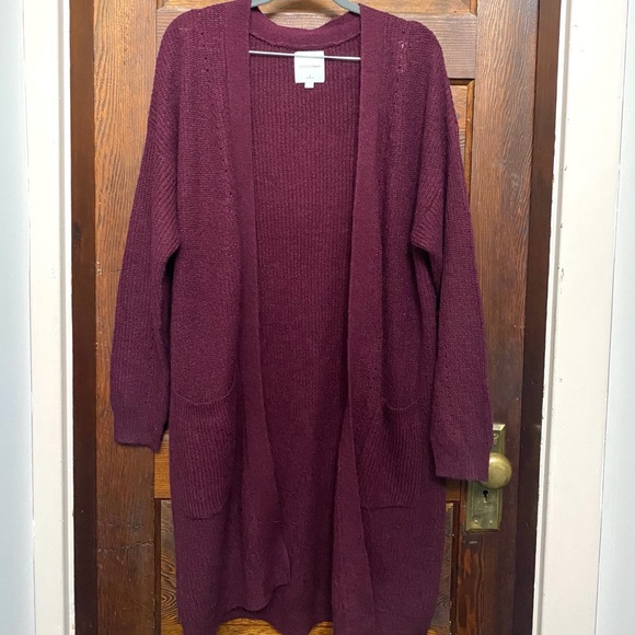 Burgundy Gentle Fawn Cardigan - Picture 2 of 3